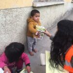 We distributed food kits, hygiene kits, baby kits, diapers and baby food to families in need